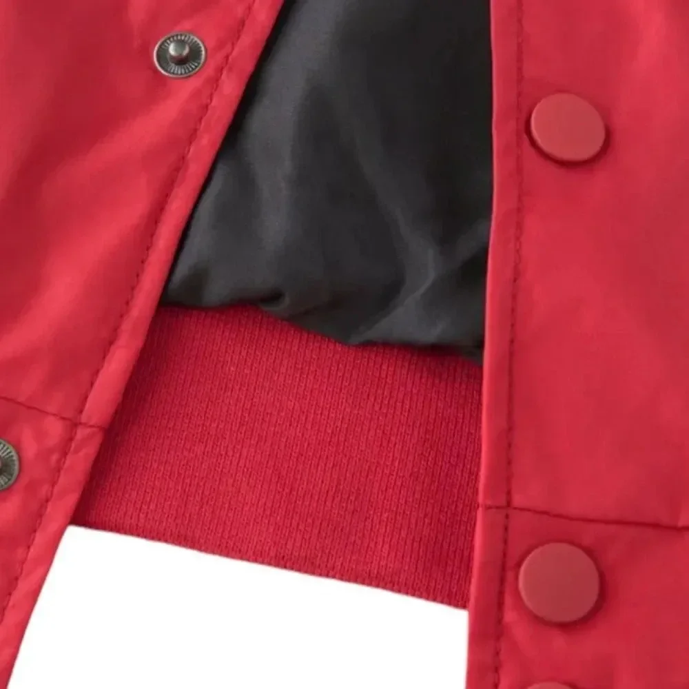 ZARA Kids | Red | NYLON VARSITY JACKET - Picture 6 of 6